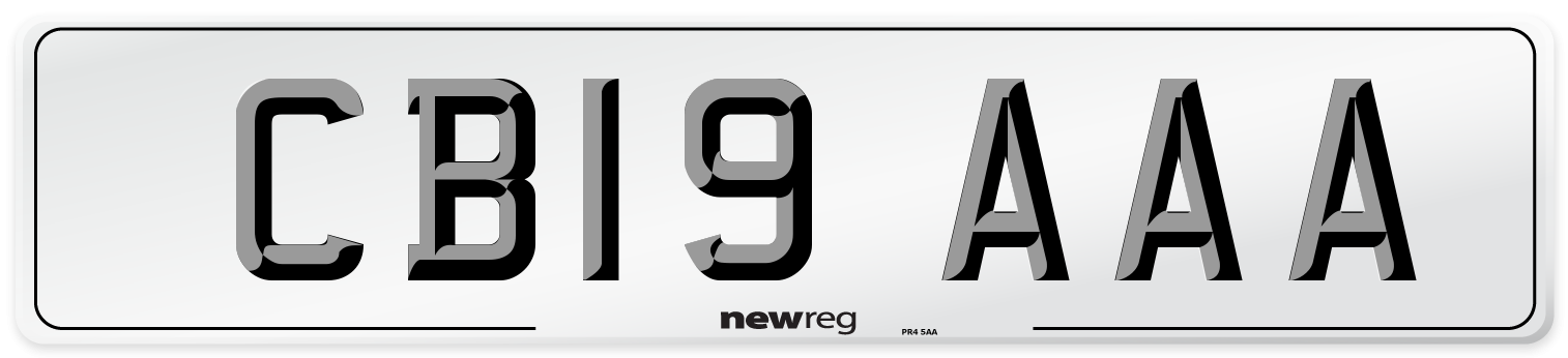 CB19 AAA Number Plate from New Reg